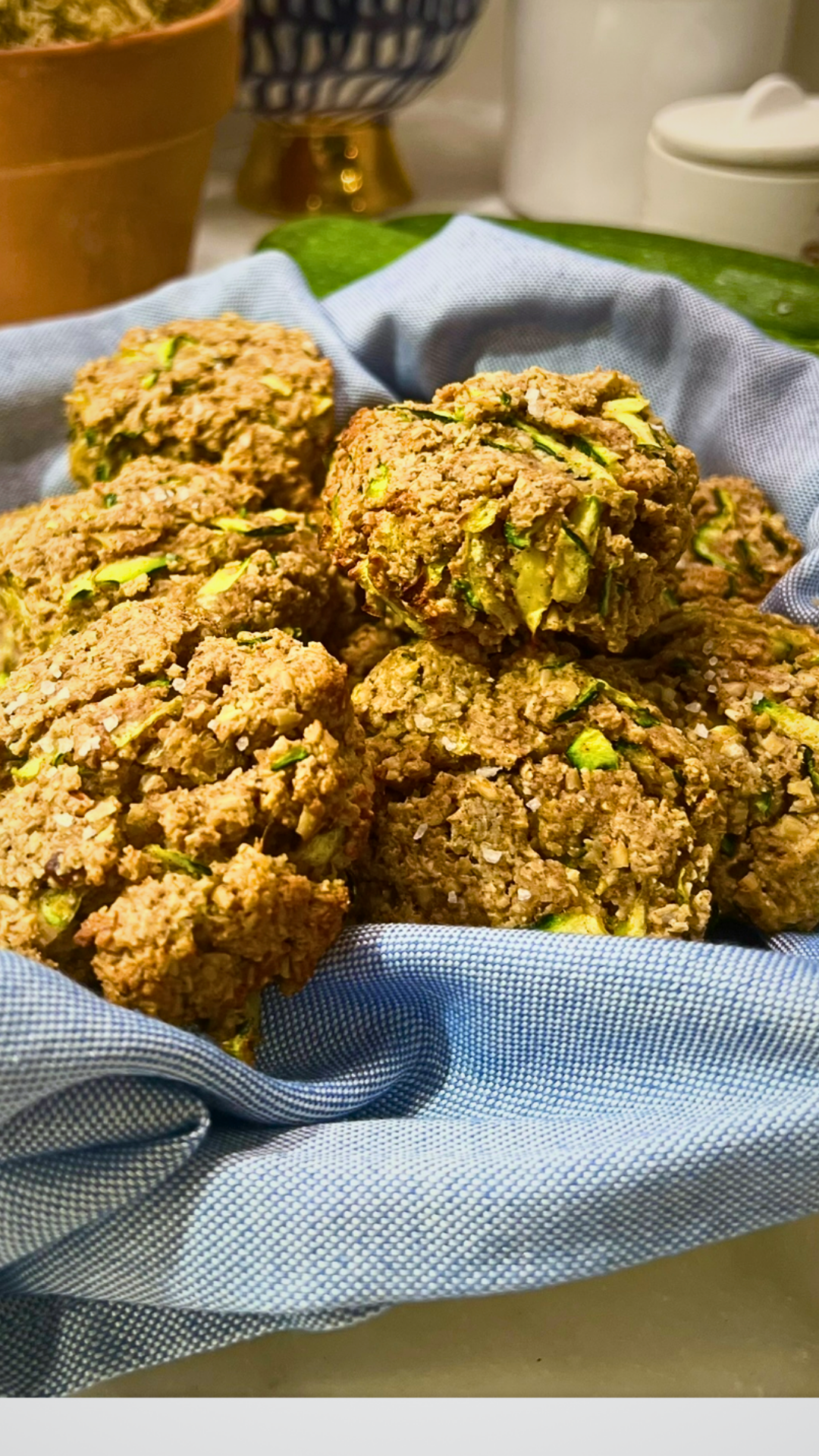 Zucchini Oatmeal Breakfast Cookies