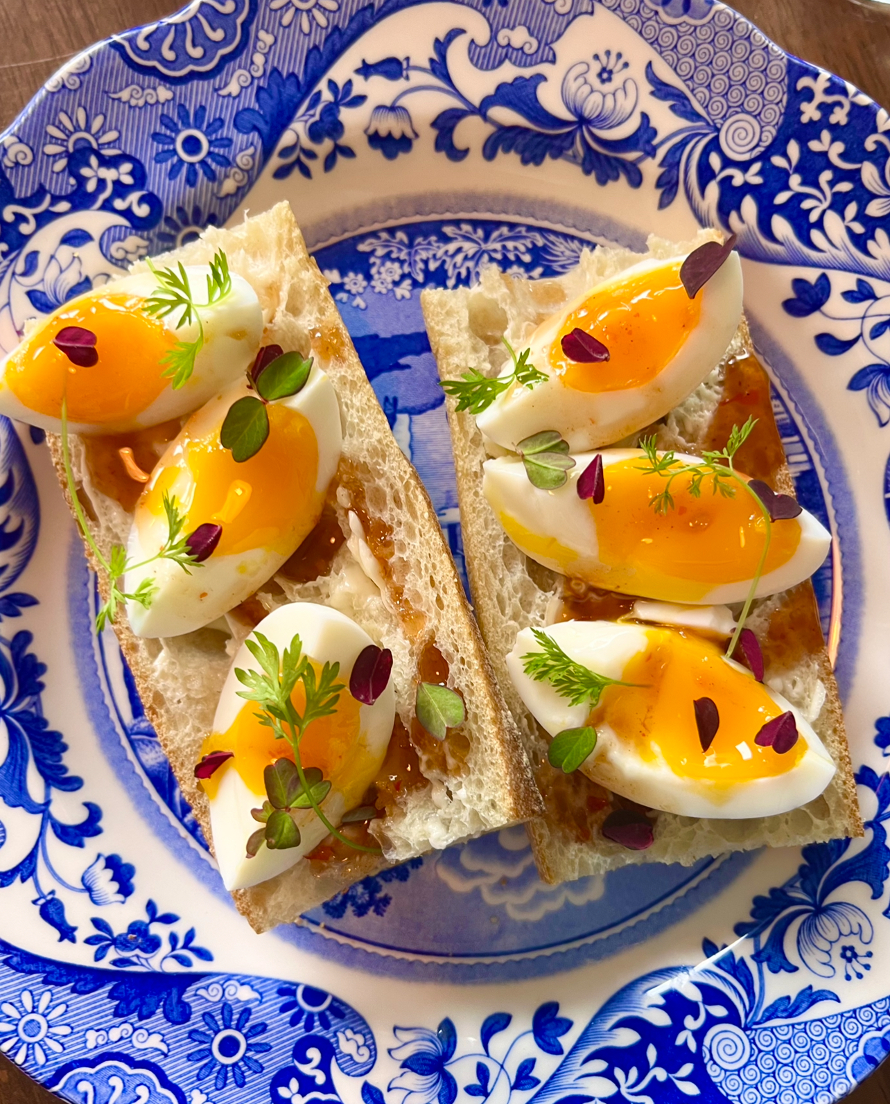 Thai Sweet Chili Egg Tartine