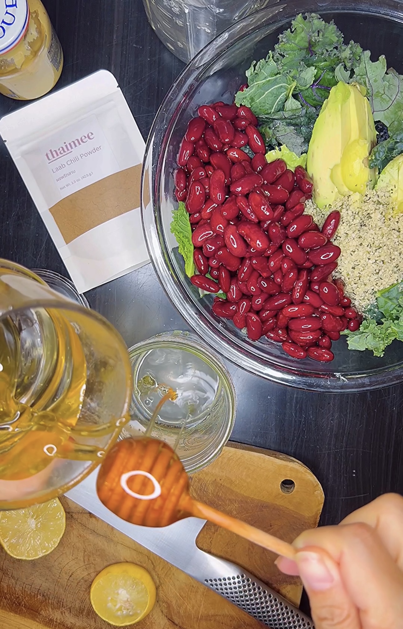 Kale & Bean Salad with a Thai Twist