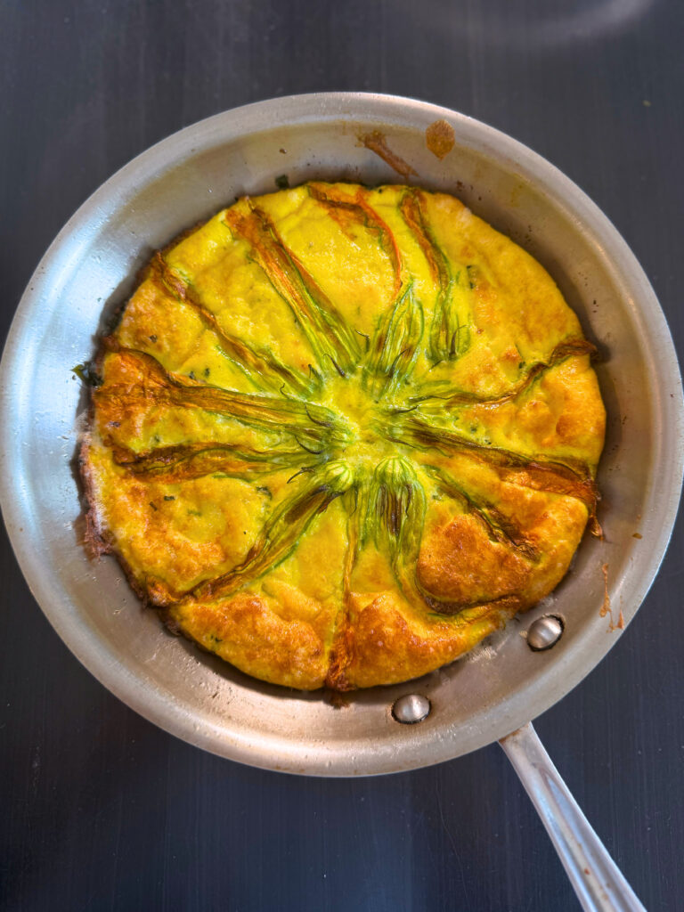 Zucchini Blossom Frittata