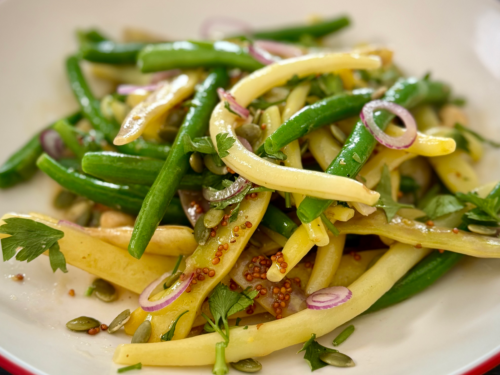 Colorful Bean Salad With Honey Mustard Vinaigrette