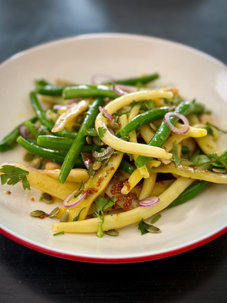 Colorful Bean Salad With Honey Mustard Vinaigrette