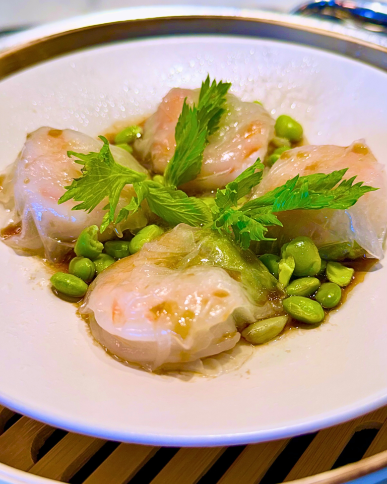 Shrimp and Edamame Rice Paper Dumplings